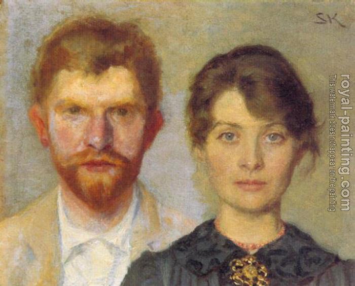 Peder Severin Kroyer : Retrato del matrimonio Peder Severin Kroyer : Retrato del matrimonio